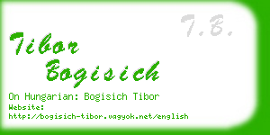 tibor bogisich business card